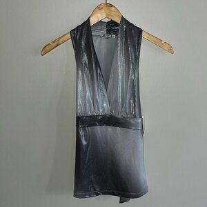 Moa Moa Silver Back Tie Top